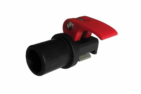 Fin de tube avec goupille rapide