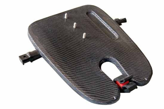 Planche de pieds carbone barre