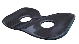 Placa deslizante de fibra de carbono