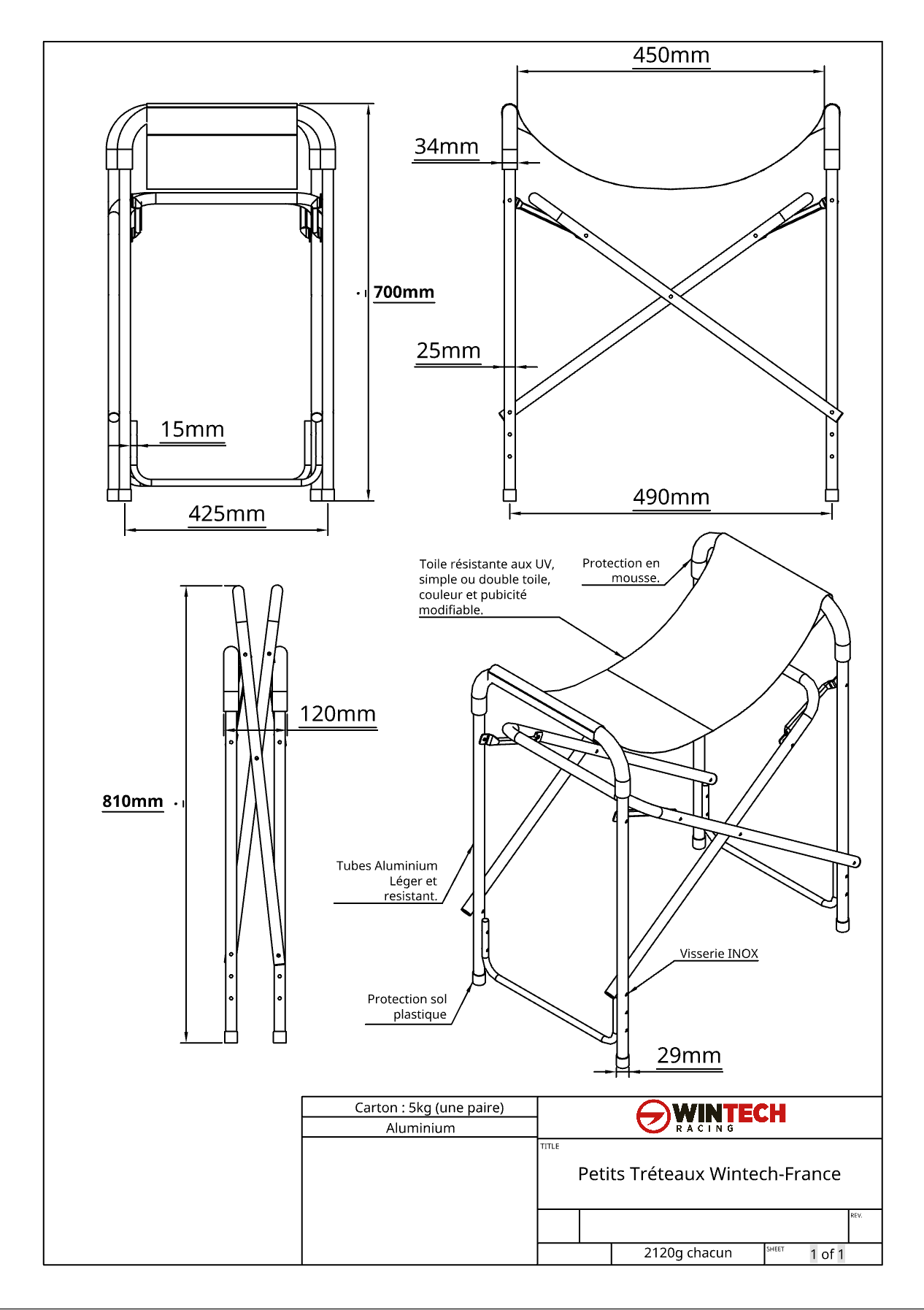 Tréteaux WinTech petits