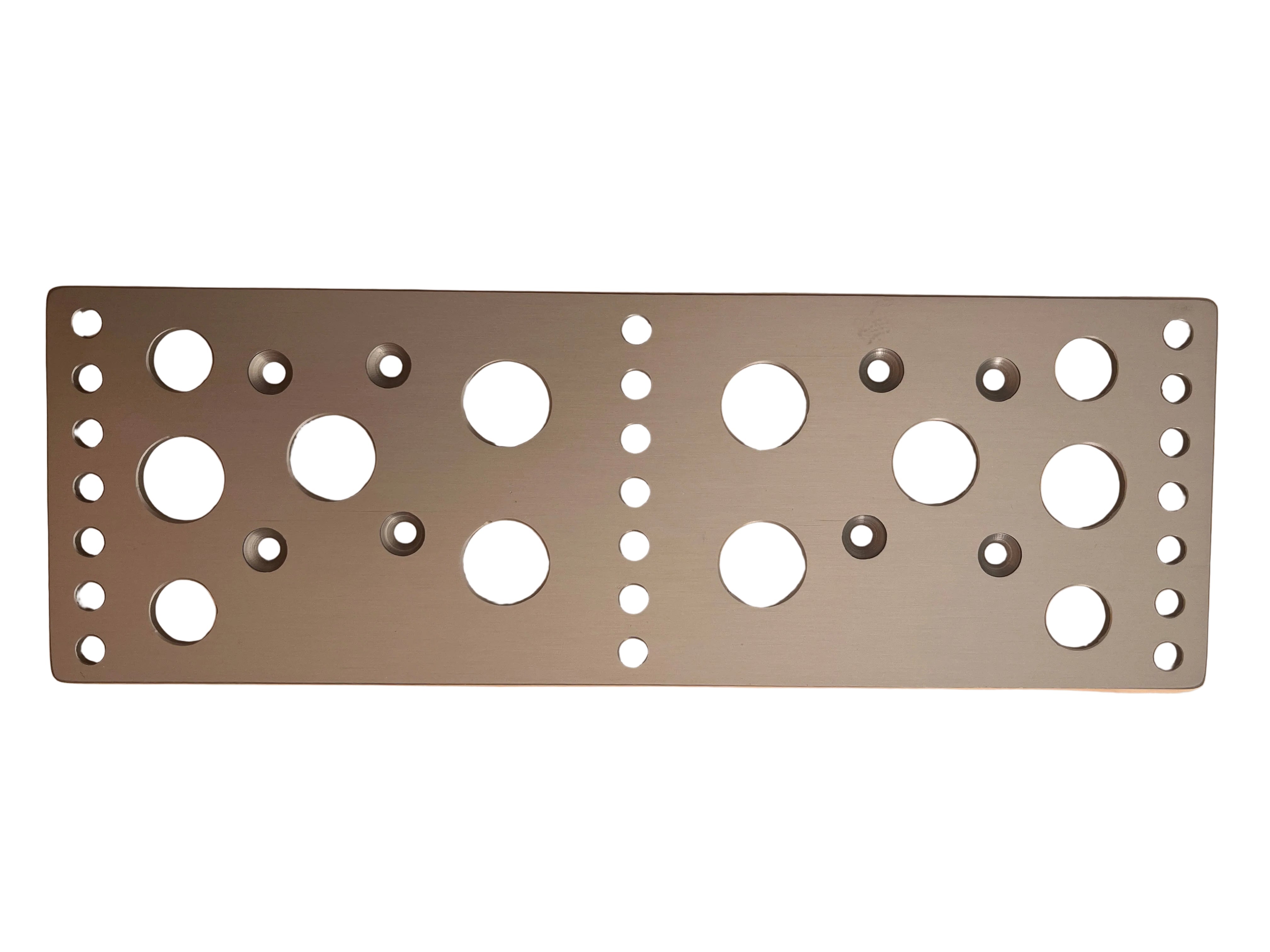 Plaquette aluminium 3 fixations
