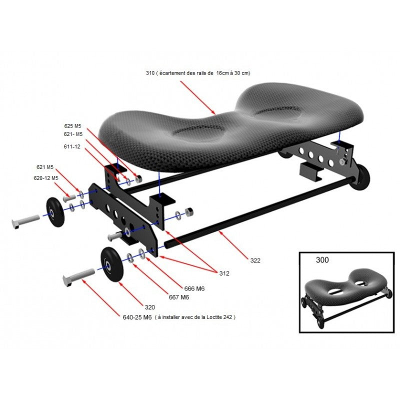 Carro completo ajustable
